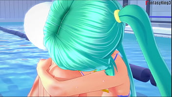Hatsune miku sex on the pool 2 vocaloid full & pov on sheer & fantasyking3
