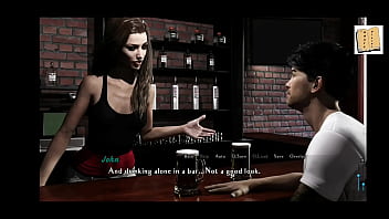 Intertwined 5 sexy brunette barmaid likes john