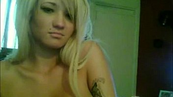 Sexy amateur blonde sucks dick on live webcam
