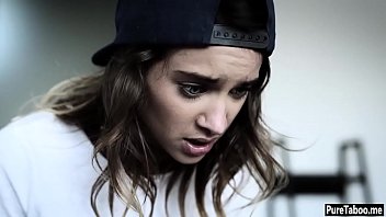 Nasty stepsister teen fucked by her angry stepbrother