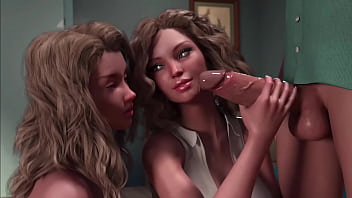 Blonde make blowjob and eat cum