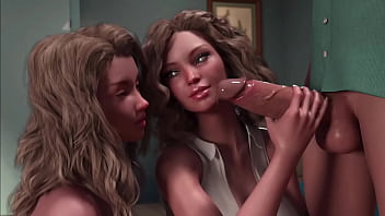 Blonde make blowjob and eat cum