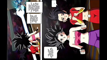 Goku x caulifla y kale