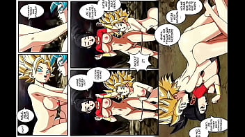 Goku x caulifla y kale