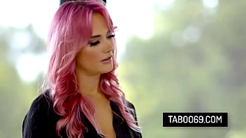 Pink hair stepmother suck and rides on her stepson's hard cock Pink hair stepmother suck and rides on her stepson's hard cock