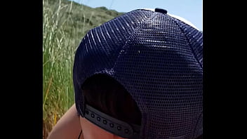 Asian Blowjob On The Nude Beach With Cum thumbnail