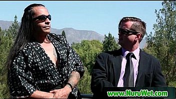 Japanese masseuse gives a full service massage 19