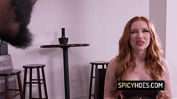 Horny redhead slut all she needs is black big cock in her pussy