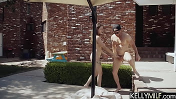 Ryan isn't going to let a topless girl in his pool without taking full advantage of the situation Ryan isn't going to let a topless girl in his pool without taking full advantage of the situation