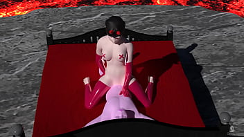 Girl in devil costume grinds furry boyfriend Girl in devil costume grinds furry boyfriend