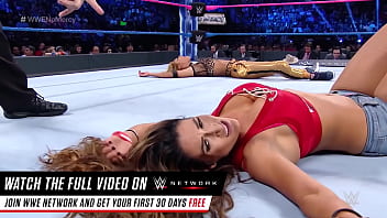 Nikki bella in little tight blue jean shorts