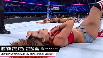 Nikki bella in little tight blue jean shorts