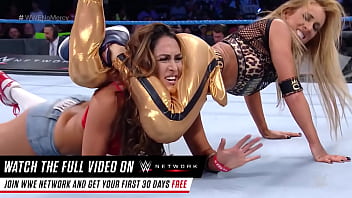 Nikki bella in little tight blue jean shorts