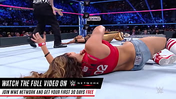 Nikki bella in little tight blue jean shorts