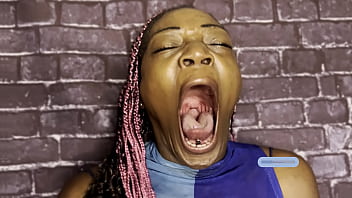 Huge loud yawn fetish