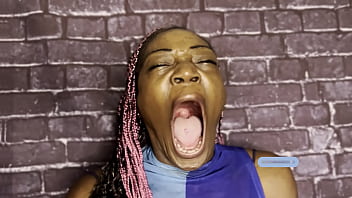 Huge loud yawn fetish