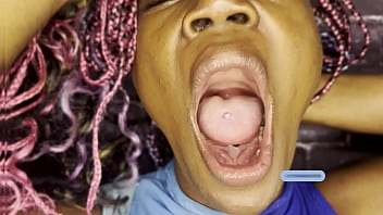 Huge loud yawn fetish