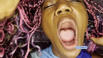 Huge loud yawn fetish