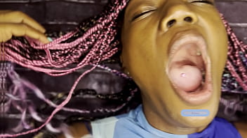 Huge loud yawn fetish