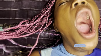 Huge loud yawn fetish