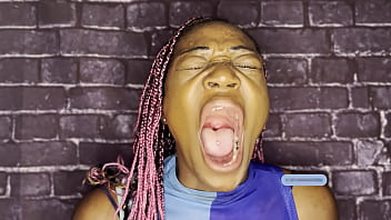 Huge loud yawn fetish