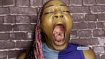 Huge loud yawn fetish