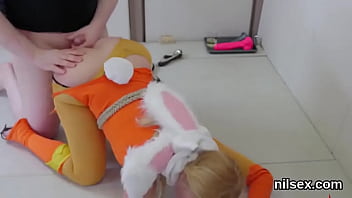 Foolish whore gets her fuckholes spread and intensely poked