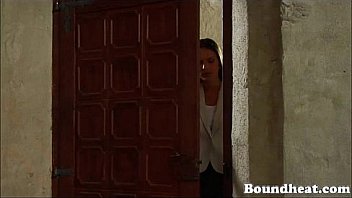 Foot worshipping slave pleasures her masters feet and toes