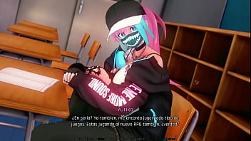 Jugando videojuegos con mi compañera de cuato semidesnuda airevolution