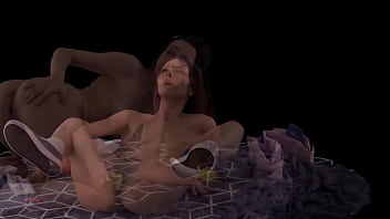 Shoplifting brat serena hill begs for some food & your cum in grand theft braindance spatial vr