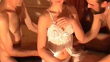 Almost good threesome action with mila