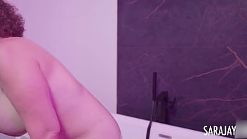 Sara jay's playing her tits bathtub pleasure big tits & ass