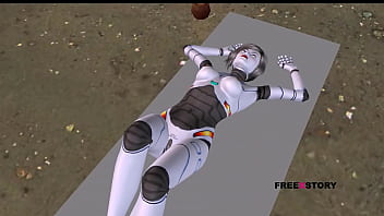An Animated 3d Cartoon Threesome Porn Video Of A Cute Robot Sexbot Girl Giving Blowjob To A Man Same Time Getting Fucked In Doggy Style By A Girl Using Strapon thumbnail