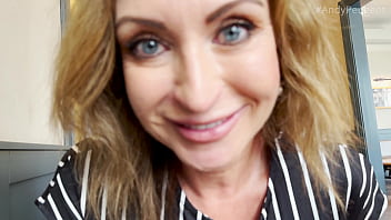 Public pov blowjob from hot big tits milf julia north inside coffee shop