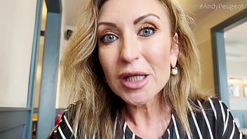 Public pov blowjob from hot big tits milf julia north inside coffee shop