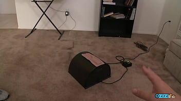 Chick needs to masturbate with a toy before playing with a cock