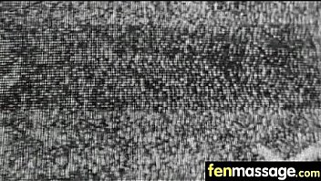 Deepthroat blowjob from big tits massage girl 17