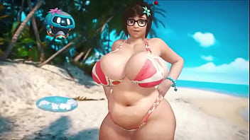 Mei at the beach