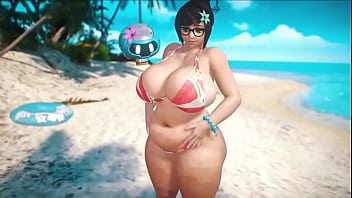 Mei at the beach