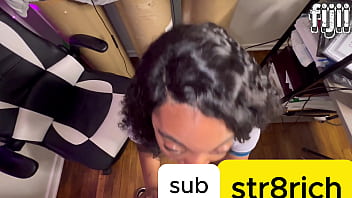 Fijii get face fuck real good big ass ebony 18yo twerk on my dick