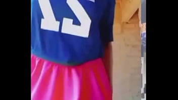 She open her breasts