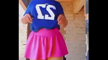 She open her breasts