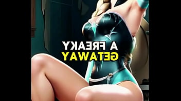 She's coiling desire like a secret superpower glossy red whispering untold the hero handbook—this stretch queen crafts fantasies that snap back for more