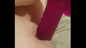 Playing with my newest dildo