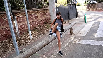 We couldn't wait – real couple fucks outside mouth finish