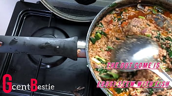 I catch my stepsister in the kitchen and we end up having real sex this sunday morning