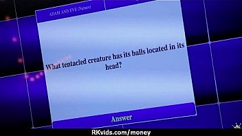 Tight teen fucks a man in front of the camera for cash 19