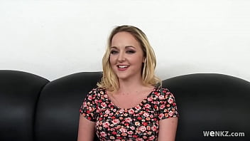 Blonde playing with her pussy