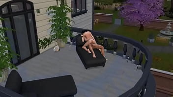 Отымел подругу на балконе пока была хорошая погода