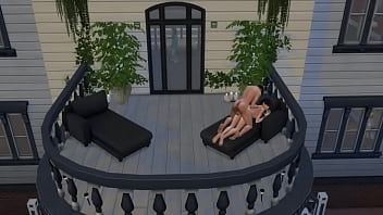 Отымел подругу на балконе пока была хорошая погода